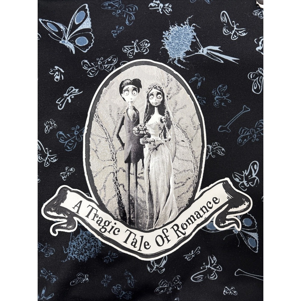 Hot Topics Tim Burton's Corpse Bride Bib Shorts Plus Sz 2 Victor Emily Portrait